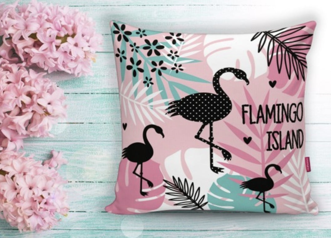 Pink Flamingo Cushion Covers Set of 2 - 18
