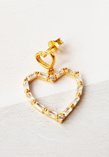 Load image into Gallery viewer, Single Gold &#39;Big Heart&#39; Earring