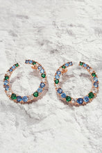 Load image into Gallery viewer, Rainbow Spiral Earrings