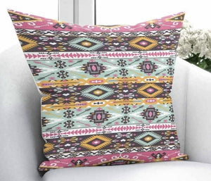 Pink Turkish Kilim Cushion Cover - 18" (43cm) Pillow Cushion Cover