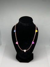 Load image into Gallery viewer, Colorful Heart Choker Necklace