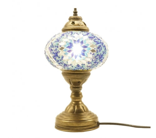 Mosaic Table Lamp (Blue)