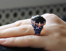 Load image into Gallery viewer, Mega Amethyst Stone Silver Ring
