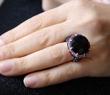 Load image into Gallery viewer, Mega Amethyst Stone Silver Ring