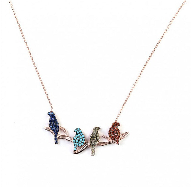 4 Birds Necklace