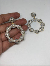 Load image into Gallery viewer, The Silver Daisy Earrings With Swarovski Stones