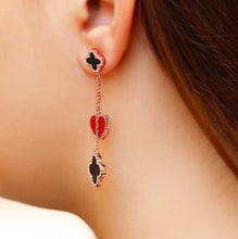 Load image into Gallery viewer, Floral Dangle Drop Earrings