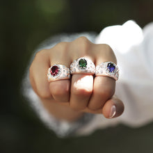 Load image into Gallery viewer, Cocktail Rings With Oval Cut Stone &amp; Swarovski Zirconia Finish