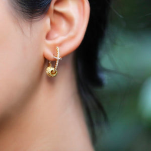 Rose Gold Plating Hoop Earrings