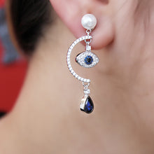 Load image into Gallery viewer, Symbolic Evil Eye Earrings