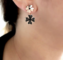 Load image into Gallery viewer, Rose Gold Plating Floral Earrings