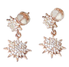 Load image into Gallery viewer, Rose North Star Earrings