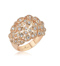 Load image into Gallery viewer, Swarovski Cocktail Ring, Rose Gold Plating