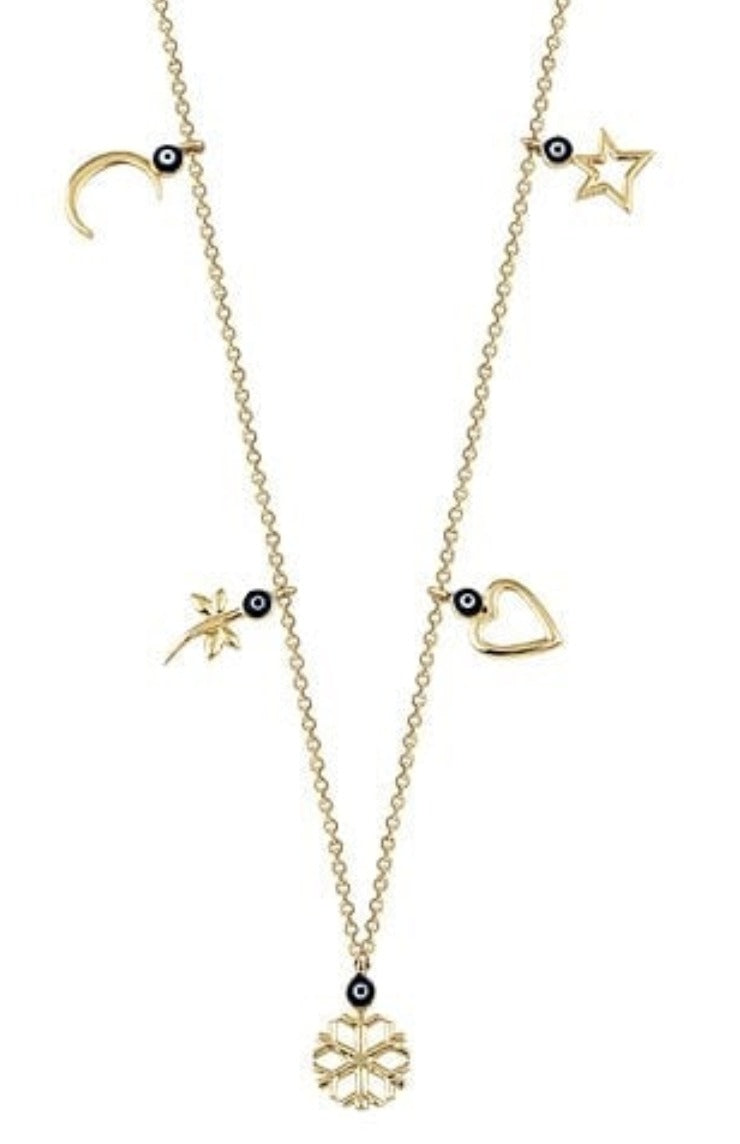 14ct Gold Charm Necklace