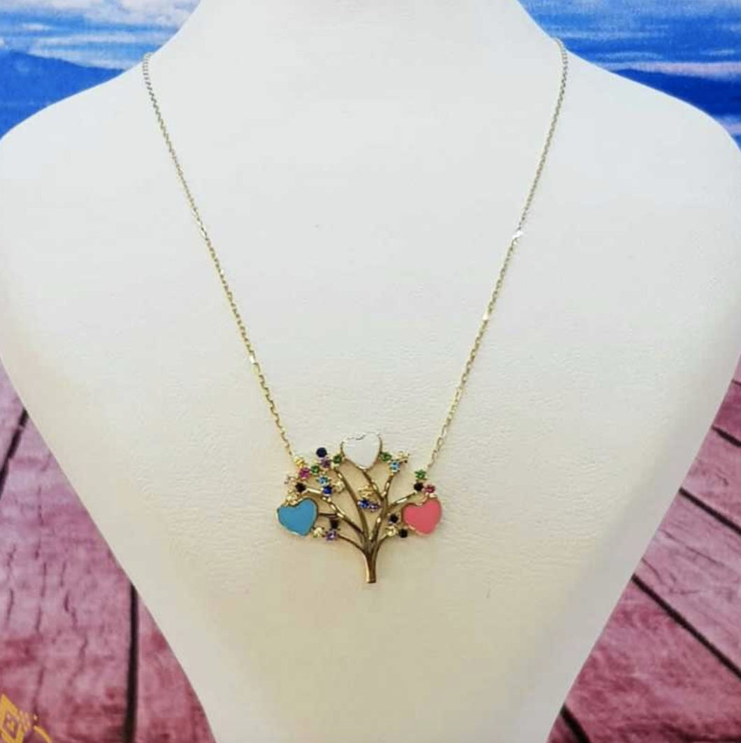 14ct Gold Tree Necklace