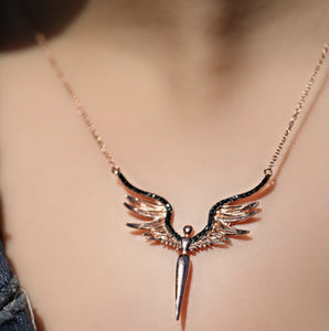 Rose Angel Necklace