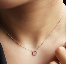 Load image into Gallery viewer, Delicate Baguette Silver Necklace
