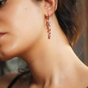Blossoming Turquoise Earrings | Italian Design