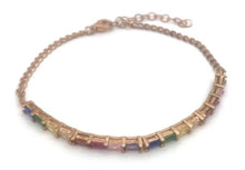 Load image into Gallery viewer, Colourful Baguette Bracelet