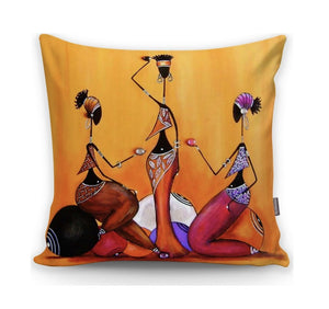 Ethnic African Cushion Cover - 17" (43cm) Pillow Cushion Cover