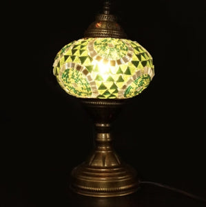 Mosaic Table Lamp, Green