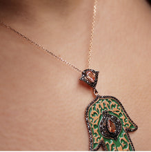 Load image into Gallery viewer, Hamsa Pendant Necklace