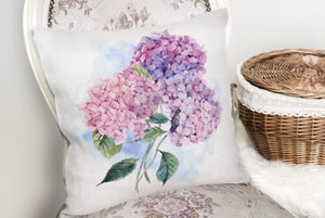 Hydrangea Cushion Cover - 43X43cm Home Sofa Bedding Decor