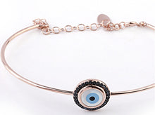 Load image into Gallery viewer, Symbolic Evil Eye Bangle