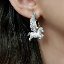 Load image into Gallery viewer, Pegasus Earrings - Silver