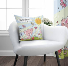 Load image into Gallery viewer, Pink Cat Cushion Cover - 17&quot; (45cmX45 cm) Pillow Cushion Cover