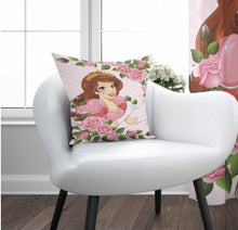 Load image into Gallery viewer, Pink Princess Cushion Cover - 17&quot; (45cm) Pillow Cushion Cover