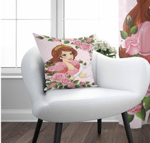 Load image into Gallery viewer, Pink Princess Cushion Cover - 17&quot; (45cm) Pillow Cushion Cover