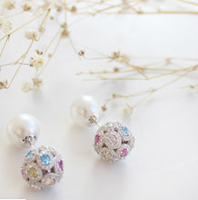 Load image into Gallery viewer, Colorful Stud Ball Earrings