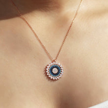 Load image into Gallery viewer, Luckily Pendant, Round Evil Eye Necklace