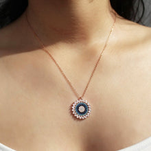 Load image into Gallery viewer, Luckily Pendant, Round Evil Eye Necklace