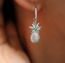 Load image into Gallery viewer, White Pineapple Earrings
